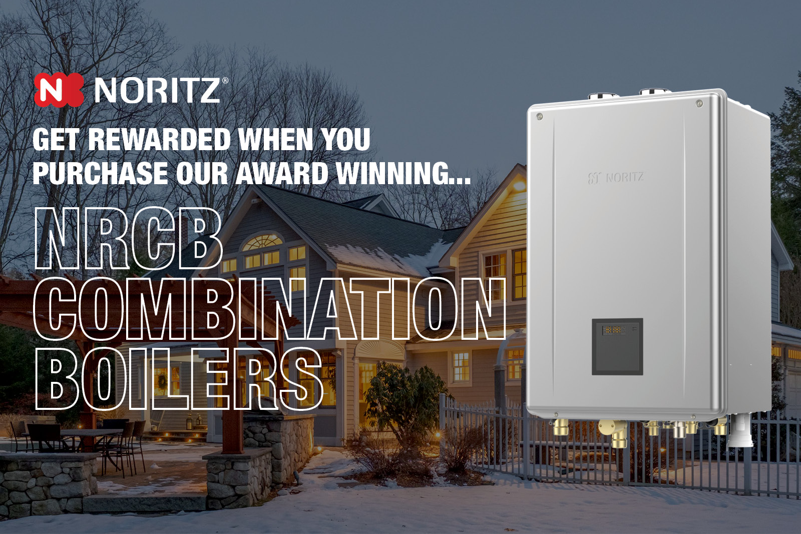 Noritz NRCB combination boiler installed in a home